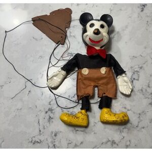 Vintage Mickey Mouse Marionette‎ Puppet Disneyana Collectible Decor